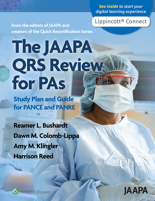Photo of a book: The JAAPA QRS Review for PAs